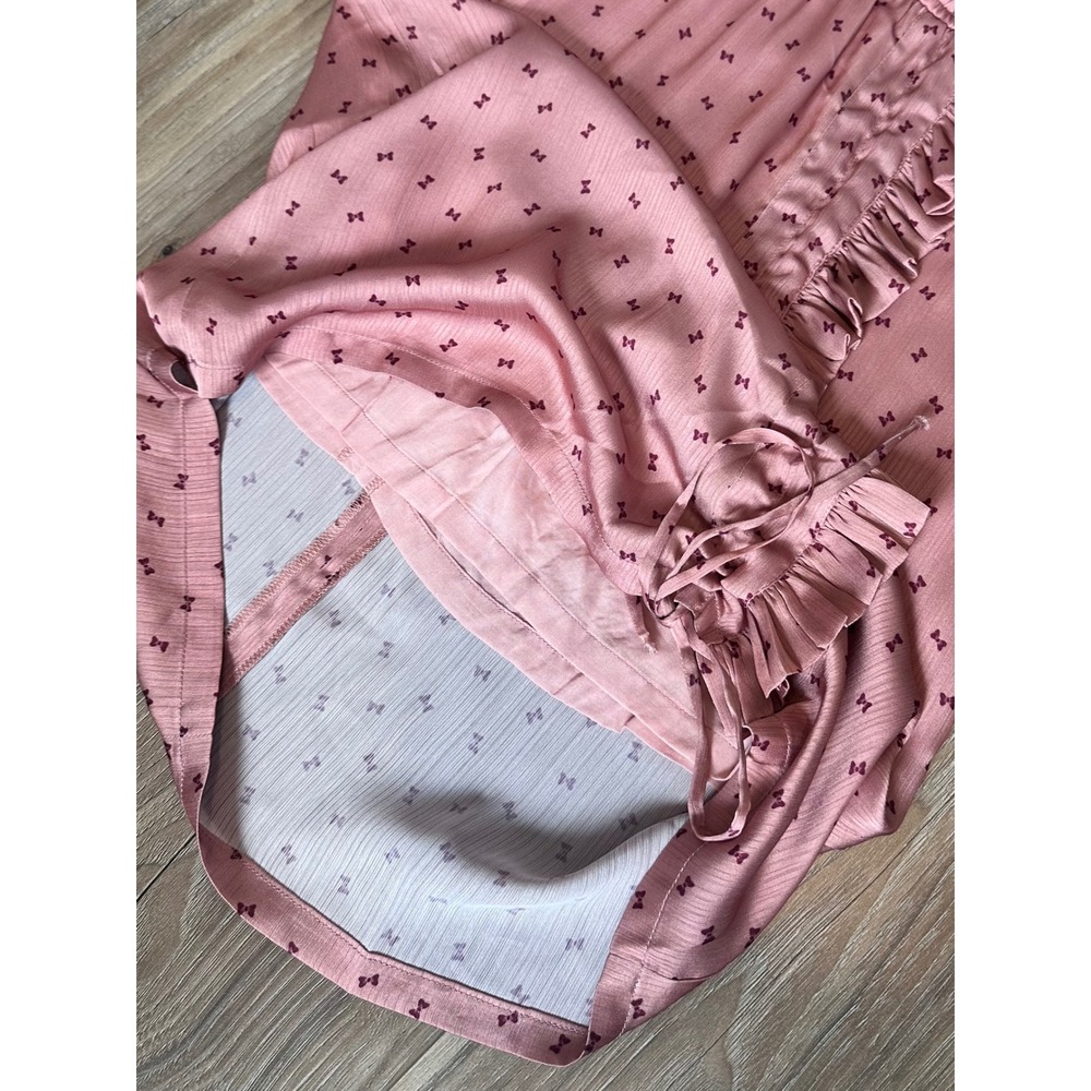 Quanta Du Soleil Parisian Bow Dress Ruffles Feminine Coquette Vintage-Romantic - Picture 5 of 7